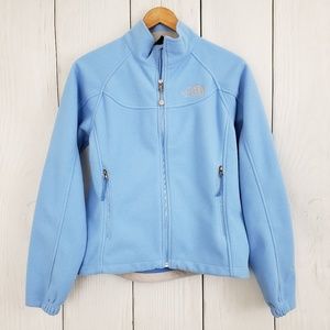 THE NORTH FACE sz S Blue Fleece WINDWALL Jacket